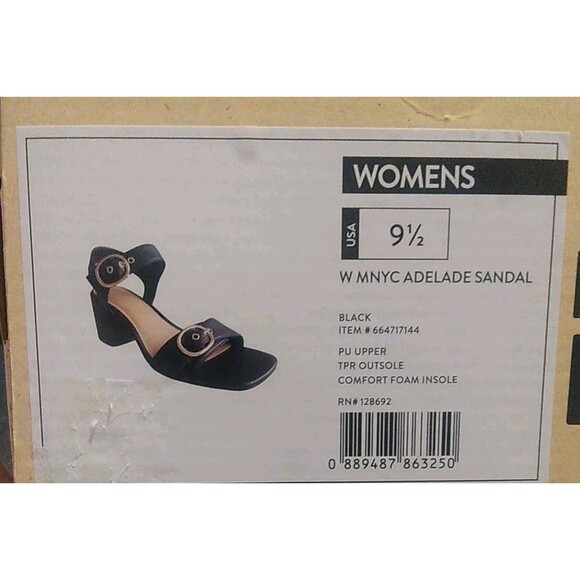 Madden NYC Women's Size 9 1/2 Adelade Block Heel Buckle Sandals - Picture 6 of 6